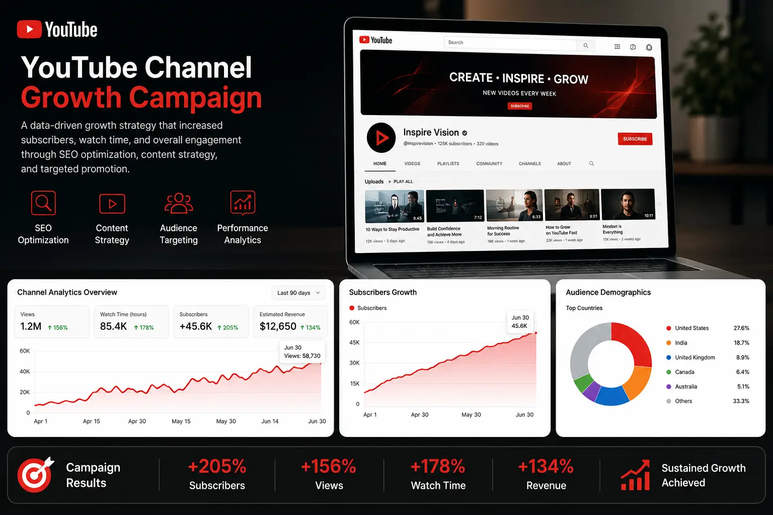 YouTube Promotion Portfolio, Portfolio